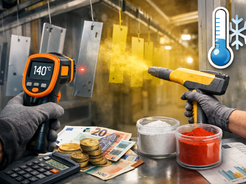 Jak obniżyć koszty w lakierni proszkowej? Rola niskotemperaturowych farb proszkowych